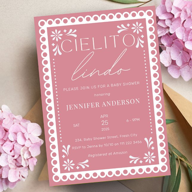Cielito Lindo Talavera Mexican Baby Shower Invitation (Cielito Lindo Talavera Mexican Baby Shower Invitation)