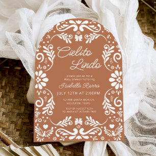 Cielito Lindo Talavera Mexican Baby Shower Invitation