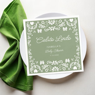 Cielito Lindo Talavera Mexican Baby Shower Napkins