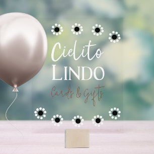 Cielito Lindo Talavera Mexican Fiesta Baby Shower Acrylic Sign
