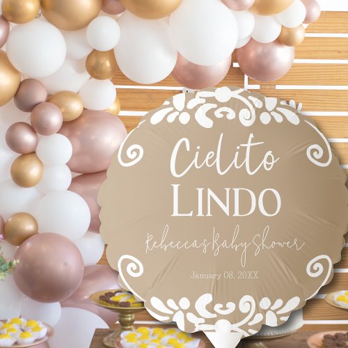 Cielito Lindo Talavera Mexican Fiesta Baby Shower Balloon