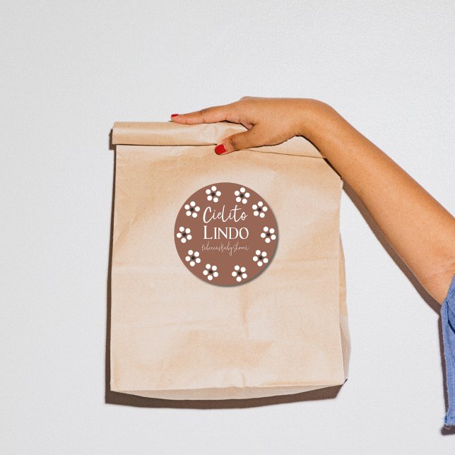 Cielito Lindo Talavera Mexican Fiesta Baby Shower Classic Round Sticker (Creator Uploaded)