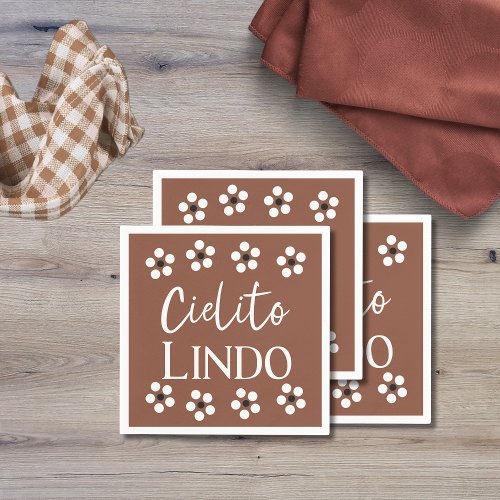 Cielito Lindo Talavera Mexican Fiesta Baby Shower Napkins