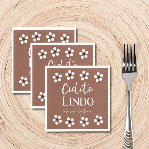 Cielito Lindo Talavera Mexican Fiesta Baby Shower Napkins