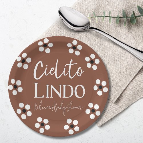 Cielito Lindo Talavera Mexican Fiesta Baby Shower Paper Plates