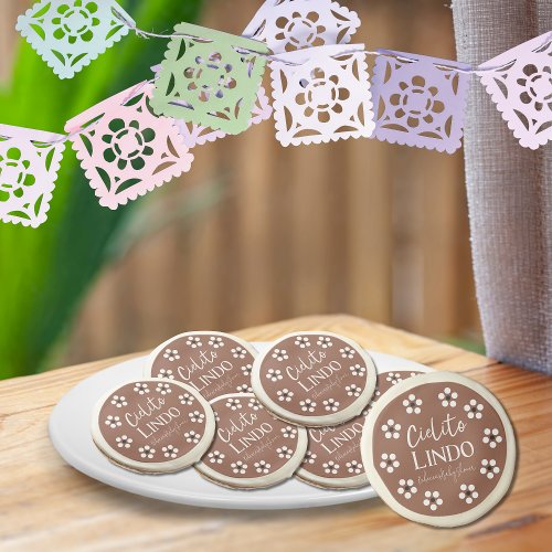 Cielito Lindo Talavera Mexican Fiesta Baby Shower Sugar Cookie