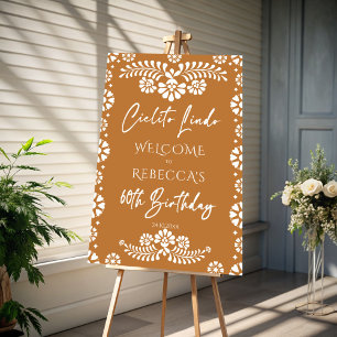 Cielito lindo terracotta 60 birthday welcome sign