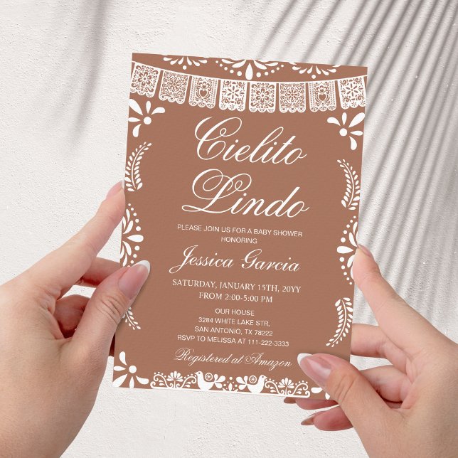 Cielito Lindo Terracotta Baby Shower Invitation (Creator Uploaded)