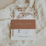 CIERA Bohemian Terracotta Minimalist Wedding Invitation Belly Band