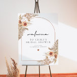 CIERA Boho Terracotta Pampas Bridal Shower Welcome Foam Board<br><div class="desc">This bridal shower welcome sign features dry watercolor pampas grass with bohemian terracotta florals,  a simple script font and boho arch design. Easily edit *most* wording for your event. This welcome board is the perfect addition to your desert wedding,  boho bridal shower,  or any other earth tone event.</div>