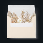 CIERA Creamy Bohemian Pampas Grass Desert RSVP Envelope<br><div class="desc">This RSVP envelope features a creamy coloring with watercolor dry pampas grass and neutral beige florals. This envelope is the perfect addition to your bohemian wedding invitations, deserted themed bridal shower, gender neutral baby shower or any other event. Already set up to include the return address for guests to mail...</div>