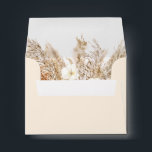 CIERA Creamy Bohemian Pampas Grass Desert RSVP Envelope<br><div class="desc">This RSVP envelope features a creamy coloring with watercolor dry pampas grass and neutral beige florals. This envelope is the perfect addition to your bohemian wedding invitations, deserted themed bridal shower, gender neutral baby shower or any other event. Already set up to include the return address for guests to mail...</div>