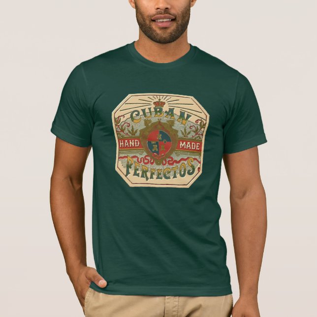 Cigar Ad Cuban Perfectos Vintage Tobacco T-Shirt (Front)