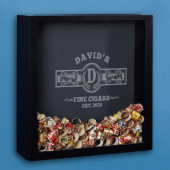 Cigar Aficionado Black Wood Shadow Box (Front)