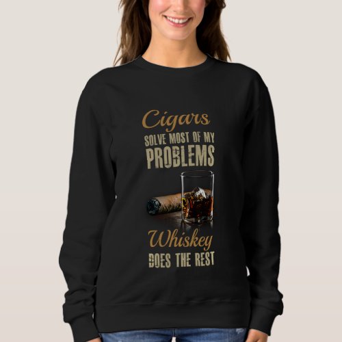 Cigar And Bourbon T Shirt Great  For Cigar Lounge 