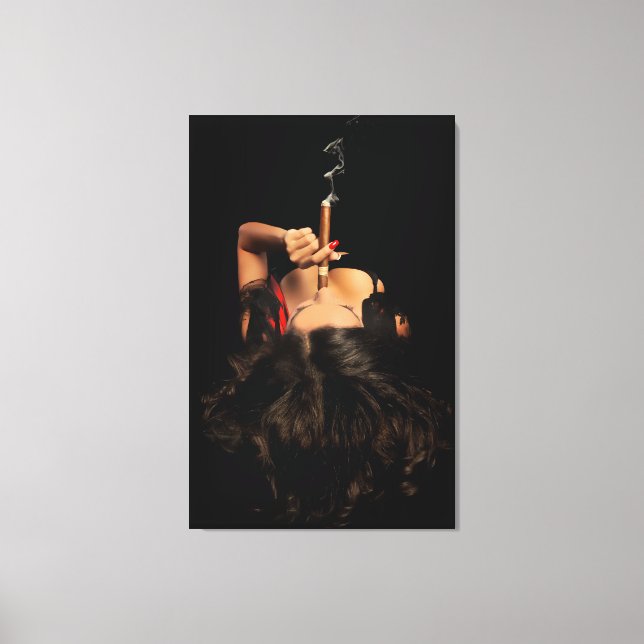 Cigar Art Club Canvas Print (Front)