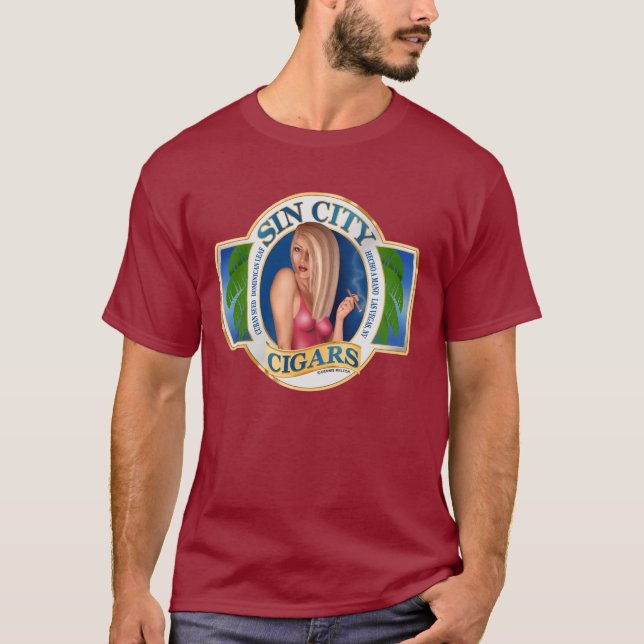 Cigar Art Logo #6 T-Shirt (Front)