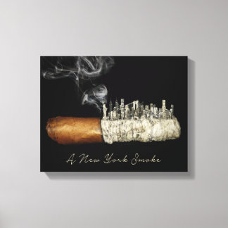 Cigar Art, New York City Poster, Cigar Print, Nyc Canvas Print