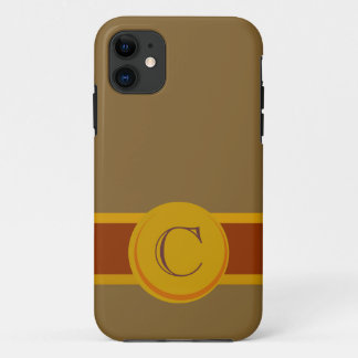 Cigar Band with Monogram iPhone 11 Case