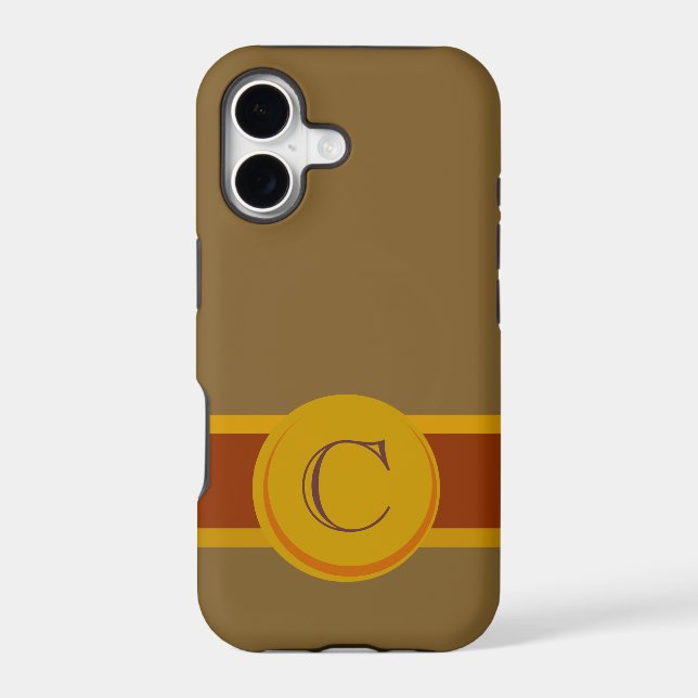 Cigar Band with Monogram Iphone Case (Back)