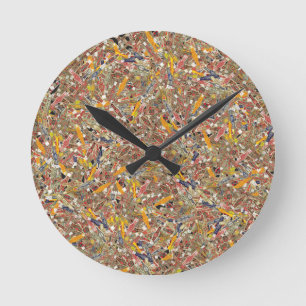 Cigar Bands Round Clock