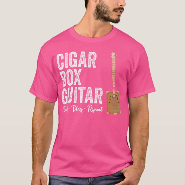 Cigar Box Guitar Builder Guitar Player Crafting Gr T-Shirt (Front)