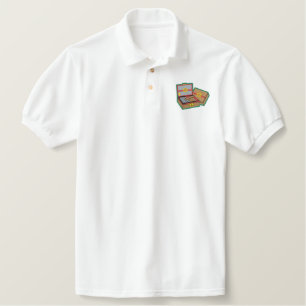 Cigar Box Logo Embroidered Polo Shirt