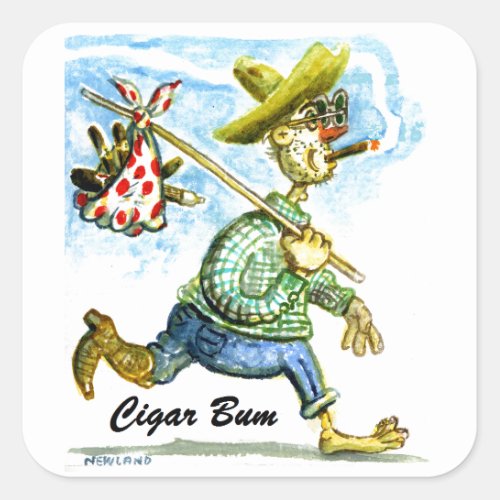 Cigar Bum Sticker with many design options