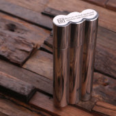 Cigar Case and Gift Box with Cutters and Hip Flask (Top)