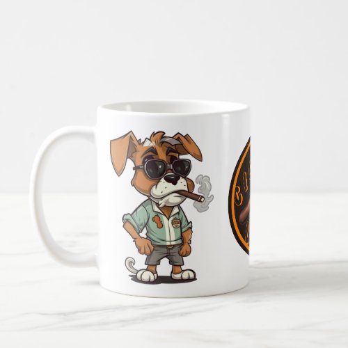 Cigar dog coffee mug