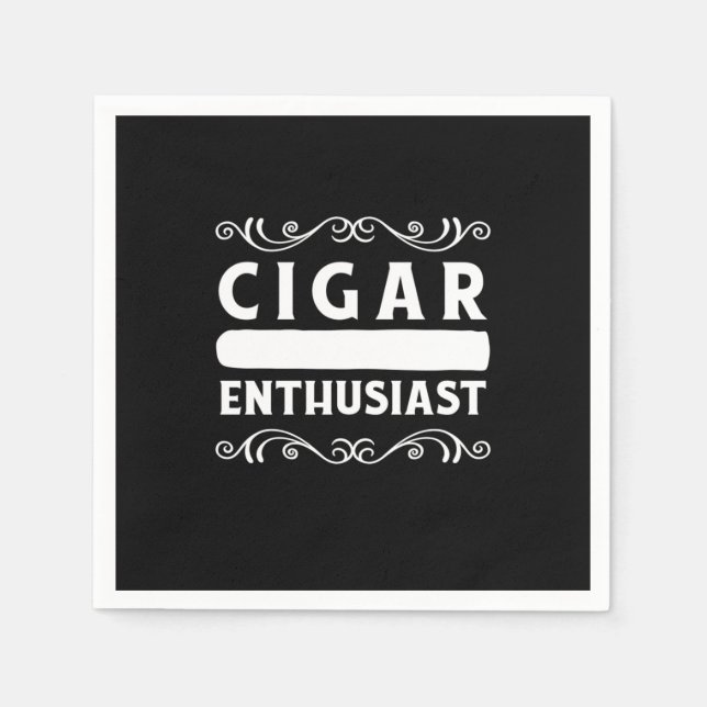 Cigar Enthusiast Napkins (Front)