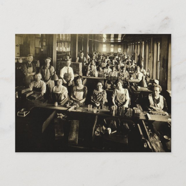 Cigar Factory circa 1900, Red Lion, York Co., PA Postcard (Front)