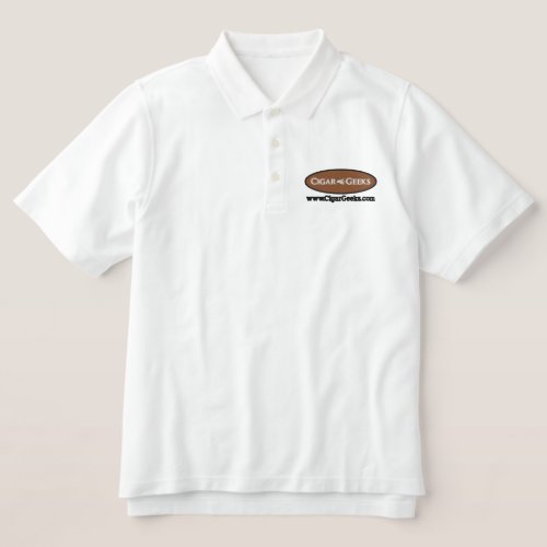 Cigar Geeks Embroidered Polo Shirt