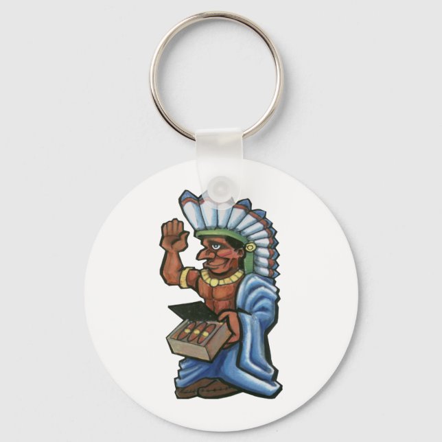 Cigar Indian Keychain (Front)