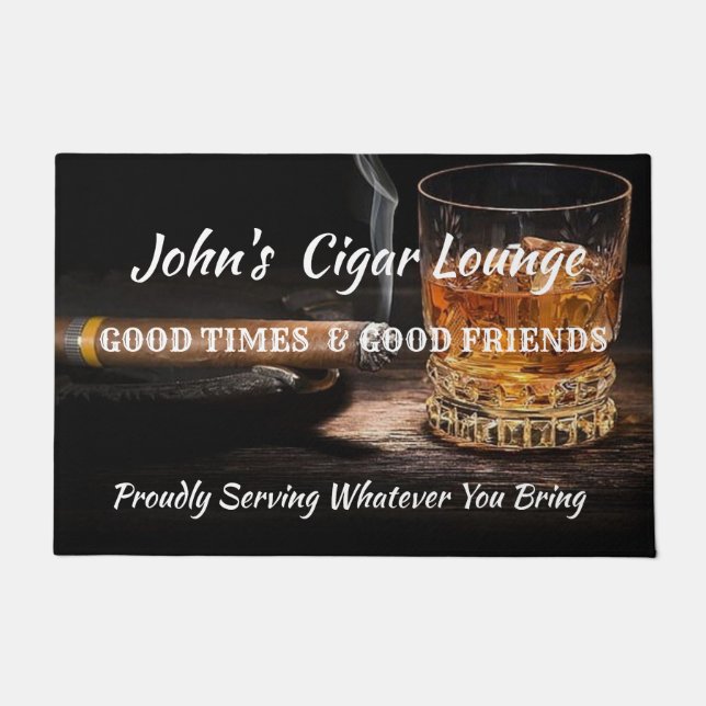 Cigar Lounge Doormat (Front)