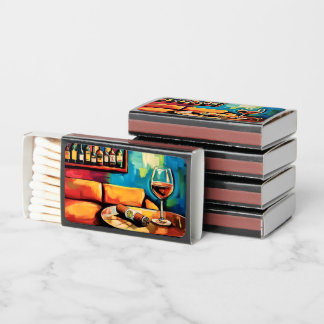 Cigar Lounge Evening - Wine Fine Spirits Matchboxes