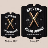 Cigar Lounge Finest Quality Wooden Wall Sign (Sizes)