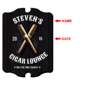 Cigar Lounge Finest Quality Wooden Wall Sign (Text)