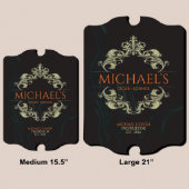 Cigar Lounge Intricate Engraved Wooden Wall Sign (Sizes)