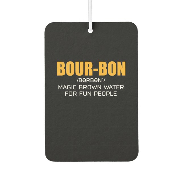 Cigar Lover | Bourbon Magic Brown Air Freshener (Front)