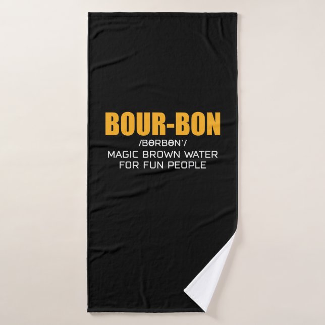 Cigar Lover | Bourbon Magic Brown Bath Towel (Bath Towel)