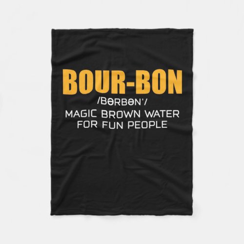 Cigar Lover  Bourbon Magic Brown Fleece Blanket