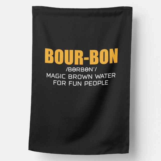 Cigar Lover | Bourbon Magic Brown House Flag (Front)
