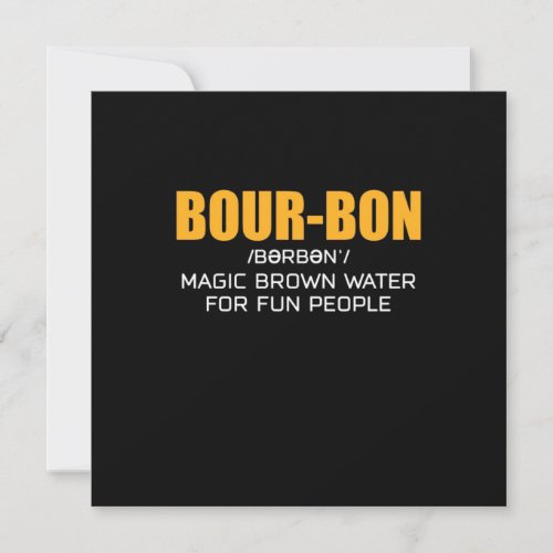 Cigar Lover  Bourbon Magic Brown Invitation