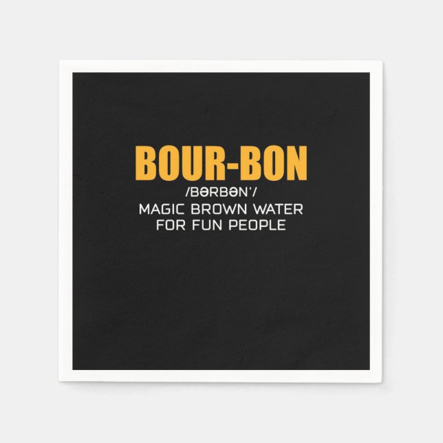 Cigar Lover | Bourbon Magic Brown Napkins (Front)