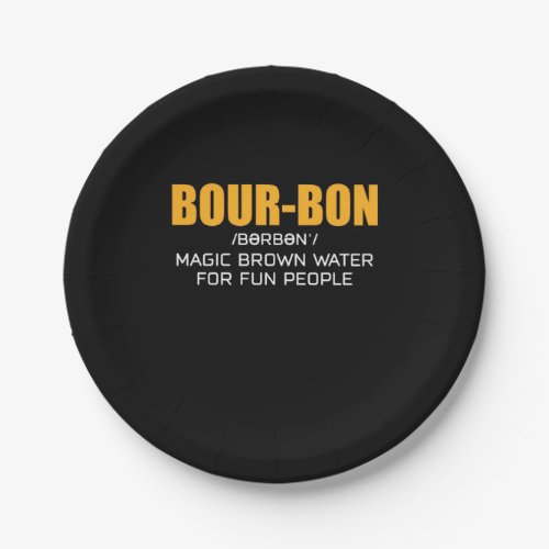 Cigar Lover  Bourbon Magic Brown Paper Plates