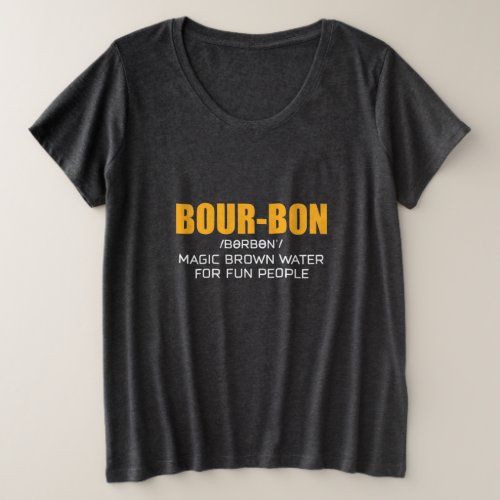 Cigar Lover  Bourbon Magic Brown Plus Size T_Shirt