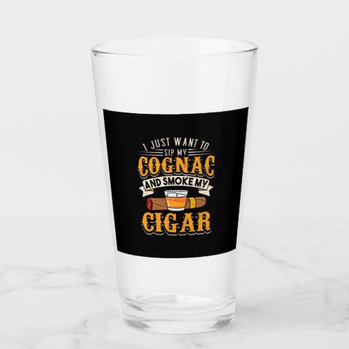 Cigar Lover  My Cognac And Smoke My Cigar Glass