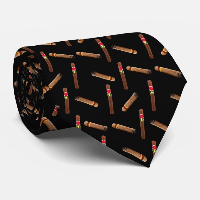 Cigar Party Neck Tie (Rolled)