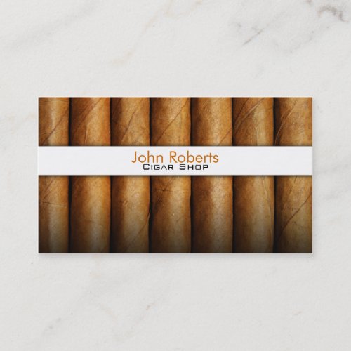 Cigar shop business card